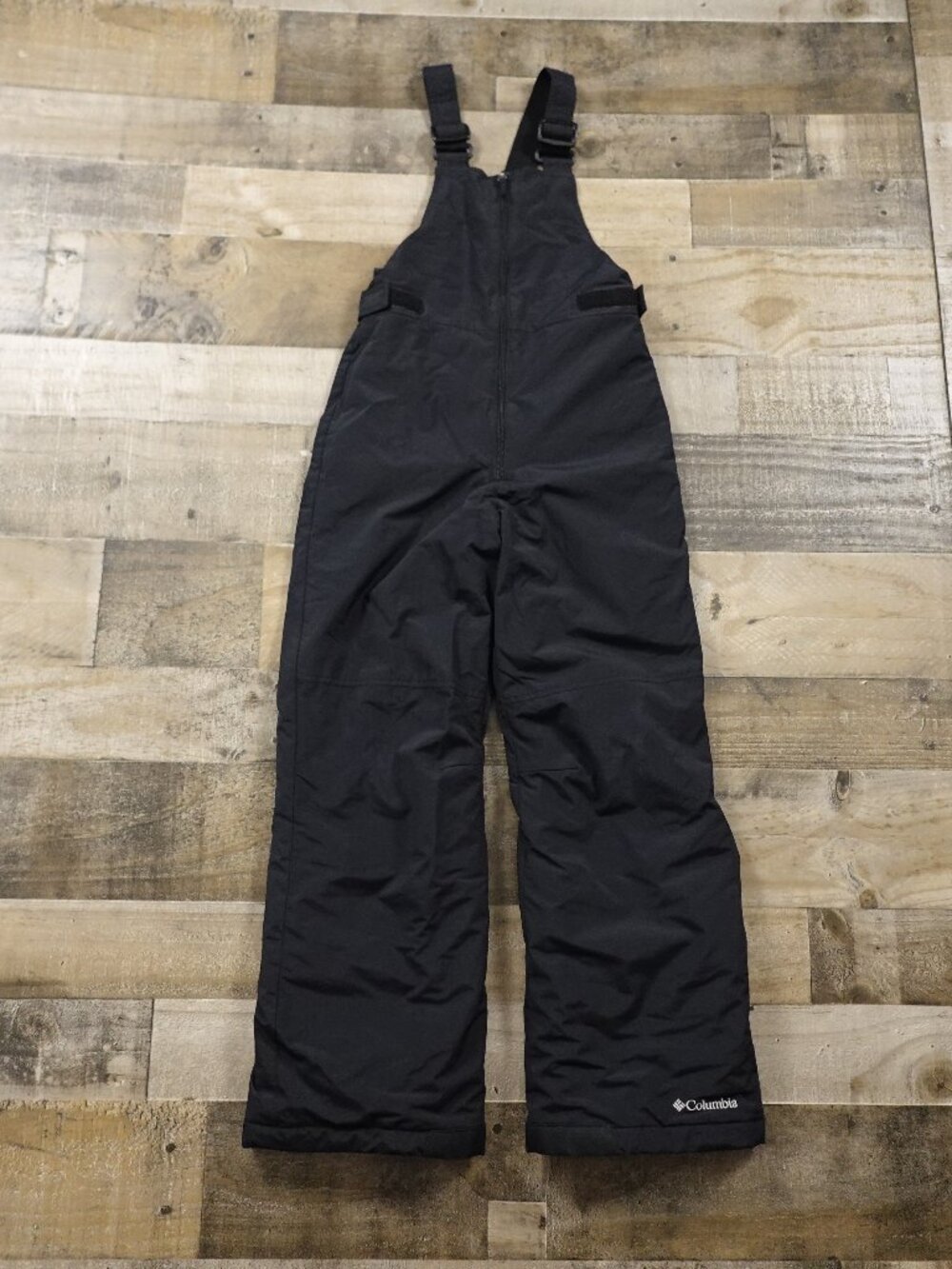 Columbia Chillee Snow Bib Pants Youth M 10/12 Black Insulated Ski